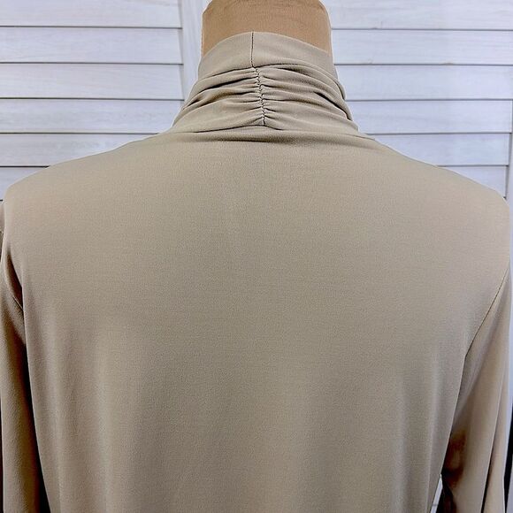Susan Graver Tan Open Front Cardigan Size Medium - Picture 8 of 10